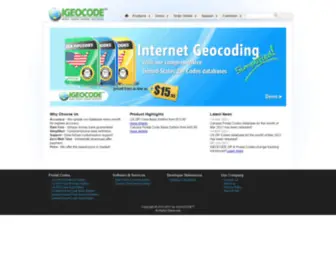 Igeocode.com(World Leading Internet Geolocation Provider) Screenshot