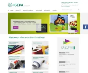 Igepa-Viscom.pl(Materiały dla reklamy) Screenshot