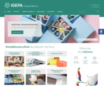 Igepa.pl(Papiery i podłoża dla poligrafii) Screenshot