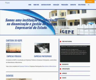 Igepe.org.mz(Instituto de Gestão das Participações do Estado) Screenshot