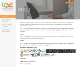 Igesas.com(GESTIÓN EMPRESARIAL) Screenshot