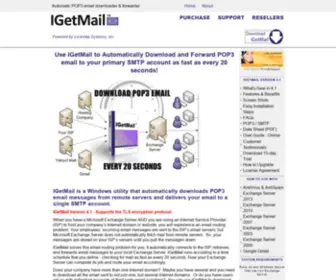 Igetmail.com(IGetMail is a POP3 to SMTP Email Exchange Connector) Screenshot