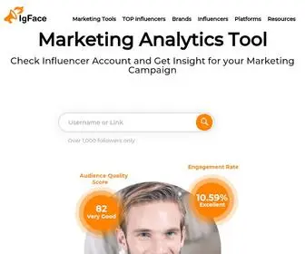 Igface.com(#1 Influencer Marketing Hub) Screenshot