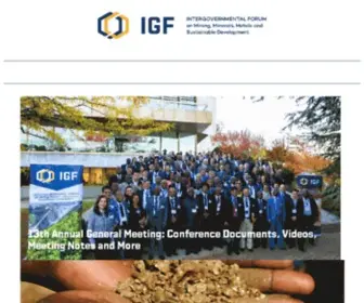 Igfmining.org(Intergovernmental Forum) Screenshot