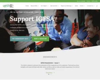 Igfsa.org(Internet Governance Forum Support Association) Screenshot