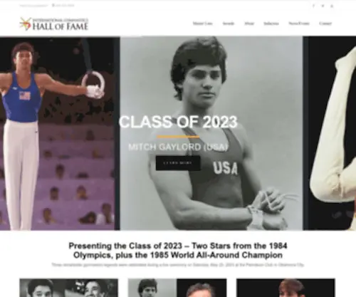 Ighof.com(The international gymnastics hall of fame) Screenshot