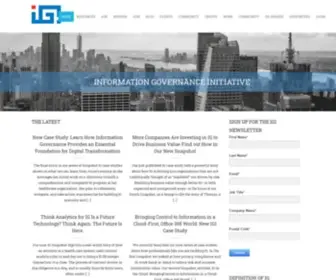 Iginitiative.com(Information Governance Initiative) Screenshot