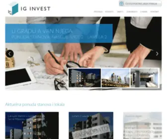Iginvest.rs(IG Invest doo Gornji Milanovac) Screenshot