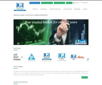 Igisecurities.com.pk(IGI Securities) Screenshot