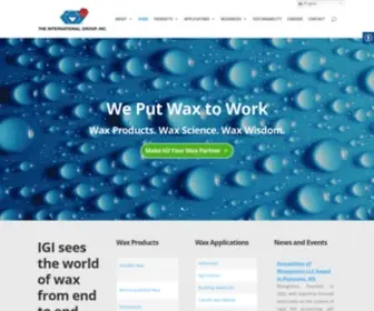 Igiwax.com(IGI WAX) Screenshot