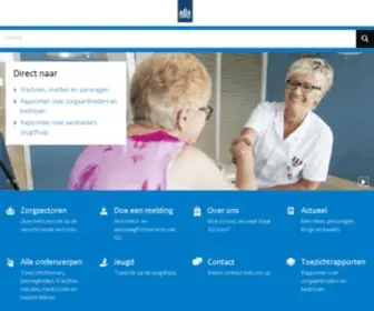 IGJ.nl(Inspectie Gezondheidszorg en Jeugd) Screenshot