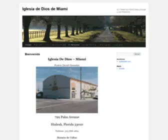 Iglesiadediosmiami.org(Iglesia de Dios de Miami) Screenshot