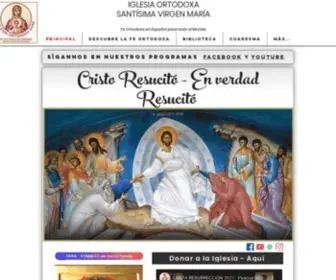 Iglesiaortodoxa.cl(Iglesia Ortodoxa Santísima Virgen María) Screenshot