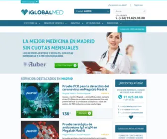 IGlobalmed.com(Clínicas privadas Madrid) Screenshot