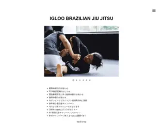 Igloobjj.com(IGLOO BRAZILIAN JIU JITSU) Screenshot