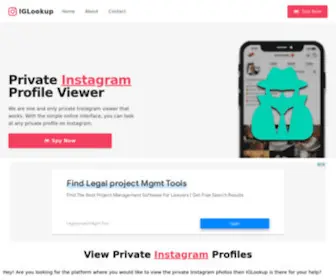 Iglookup.com(Free Private Instagram Profile Viewer) Screenshot