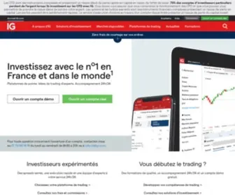 Igmarkets.fr(Le courtier en ligne sur CFD et sur Forex en France) Screenshot