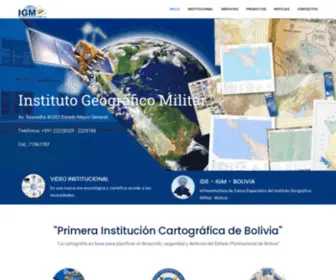 Igmbolivia.gob.bo(Instituto Geográfico Militar) Screenshot