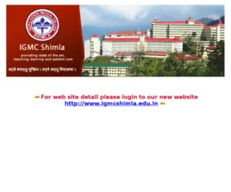 Igmcshimla.org(IGMC Shimla. IGMC Shimla stands for I’ll Get My Counselling in Shimla) Screenshot