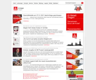 Igmetall-Siegen.de(IG Metall Siegen) Screenshot