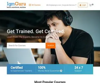 IgmGuru.com(Online Professional Certification Training Courses) Screenshot