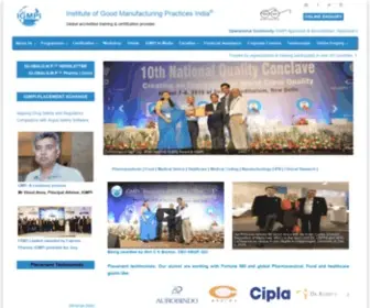 Igmpiindia.org(Institute of Good Manufacturing Practices Delhi) Screenshot
