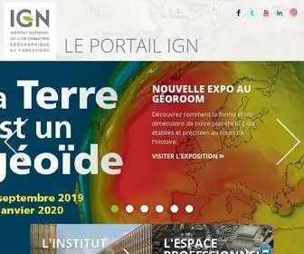 IGN.fr(Produire et diffuser les données géographiques et forestières en France) Screenshot