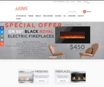 Ignisproducts.com(Ethanol Fireplaces) Screenshot