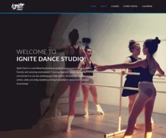 Ignitedancestudio.com(Ignite Dance Studio) Screenshot