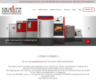 Igniteheating.ca(Ignite Heating & Air Conditioning Ltd) Screenshot