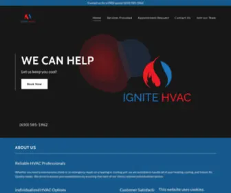 Ignitehvac.net(Ignitehvac) Screenshot