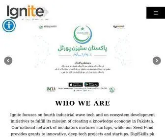 Ignite.org.pk(National Technology Fund) Screenshot