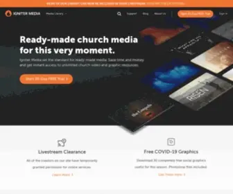 Ignitermedia.com(All-in-One Church Media & Graphics Resource) Screenshot