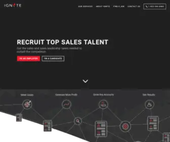Ignitesalesrecruiting.com(Ignite Sales Recruiting) Screenshot