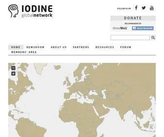 IGN.org(Leading global action to eliminate brain damage due to iodine deficiency) Screenshot