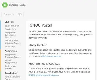 Ignouportal.com(IGNOU Portal) Screenshot