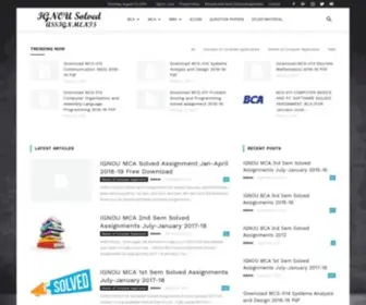 Ignousolvedassignments.com(IGNOU Solved Assignments) Screenshot