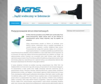 IGNS.pl(Pozycjonowanie Stron Internetowych Warszawa Wawer) Screenshot