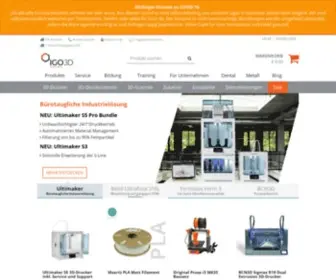 Igo3D.com(Deutschlands erster Online Shop für Desktop 3D) Screenshot