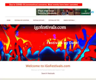 Igofestivals.com(I Go Festivals) Screenshot