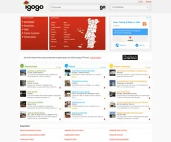 Igogo.pt(Guia de turismo e lazer de Portugal. Mais de 130 mil pontos de interesse em Portugal) Screenshot