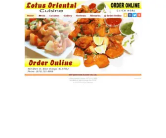 Igolotus.com(Lotus Oriental Cuisine) Screenshot