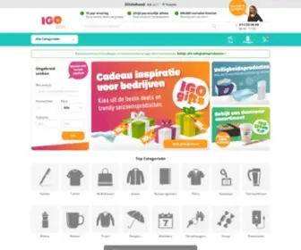 Igopost.be(Relatiegeschenken Bedrukken & Promotieartikelen) Screenshot