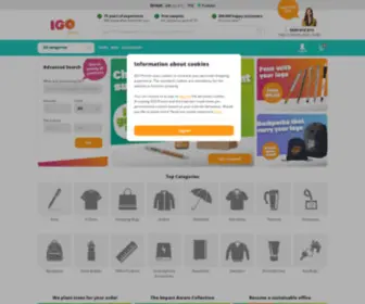 Igopromo.ie(Promotional Products & Business Gifts to Stand Out) Screenshot