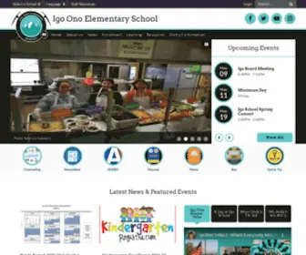 Igoschools.net(Igo Ono Elementary School) Screenshot