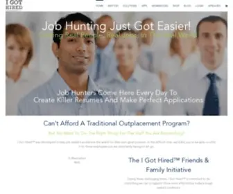 Igothired.net(I Got Hired Home) Screenshot