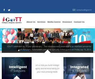 Igovtt.tt(The National Information and Communication Technology Company Limited) Screenshot