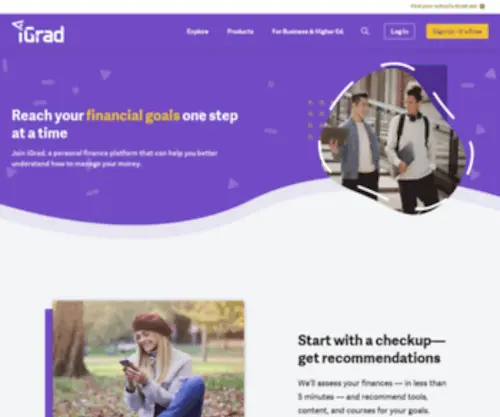 Igrad.com(Financial Wellness) Screenshot