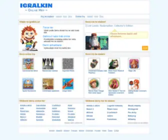 Igralkin.cz(Online Hry a Hry na PC Zdarma) Screenshot