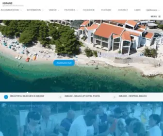 Igrane.com(Apartments, houses, hotels, pensions, restaurants) Screenshot